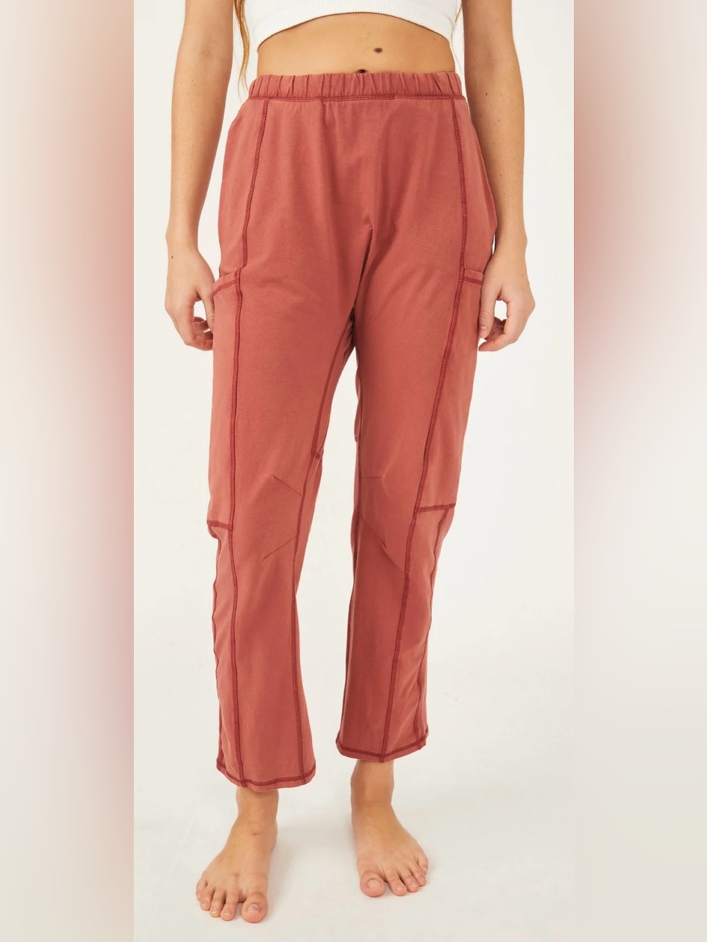 FP Movement by Free People Pants Hot Shot Pants Pastel Peach NWT size Medium